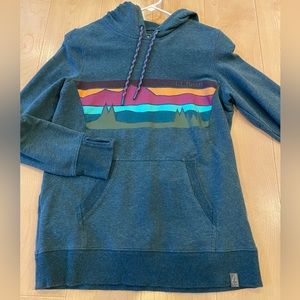 LL Bean women’s sweatshirt with hood and thumbholes
